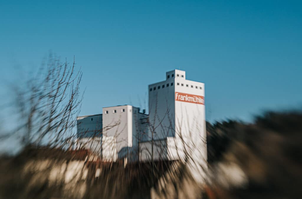 Blick auf die Frankmühle in Neibsheim