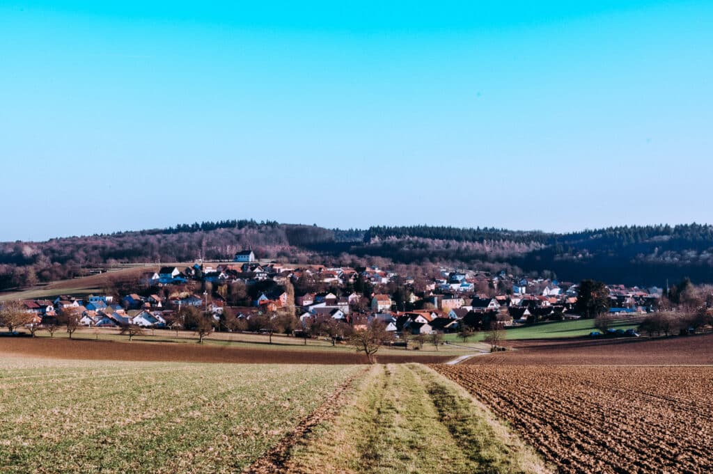 Blick aufs Dorf