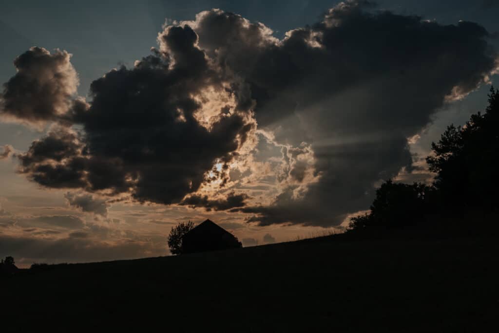 Gewitterwolken am Himmel